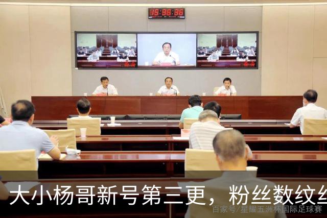 大小杨哥新号第三更，粉丝数纹丝不动